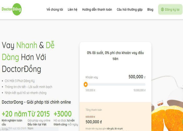 web vay online nhanh Doctor Đồng