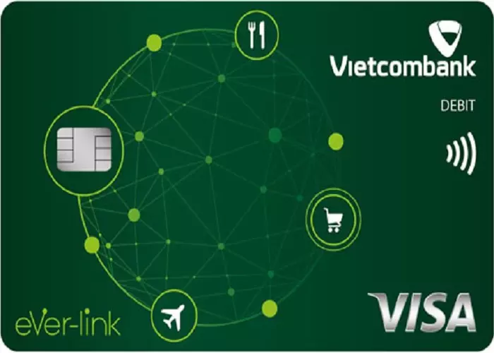 Thẻ Vietcombank Visa Debit Ever Link